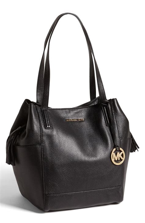 NWT Michael Kors FRANCES Large Grab Bag Leather Black 